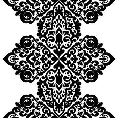 Kusursuz tek renkli süsleme deseni