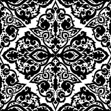 Kusursuz tek renkli süsleme deseni