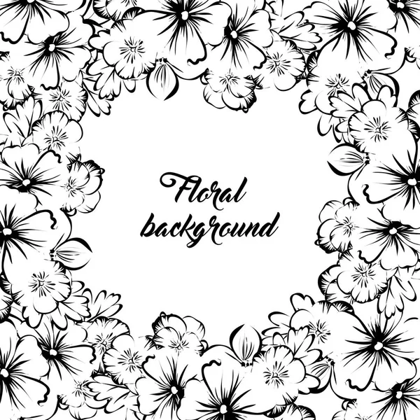 Floral background card — Stock Vector