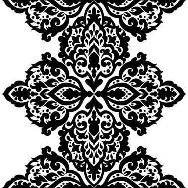 Kusursuz tek renkli süsleme deseni