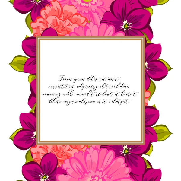 Floral φόντο κάρτα — Διανυσματικό Αρχείο