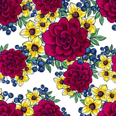 Kusursuz çiçek deseni