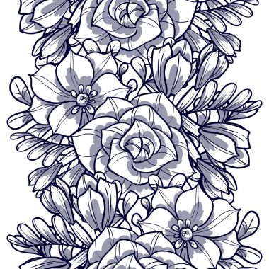 Kusursuz çiçek deseni