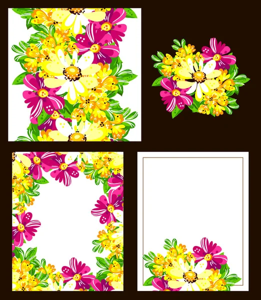 Floral background card — Stock Vector