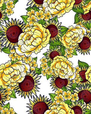 Kusursuz çiçek deseni