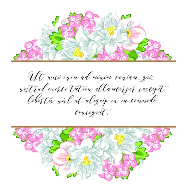 Floral background card — Stock Vector