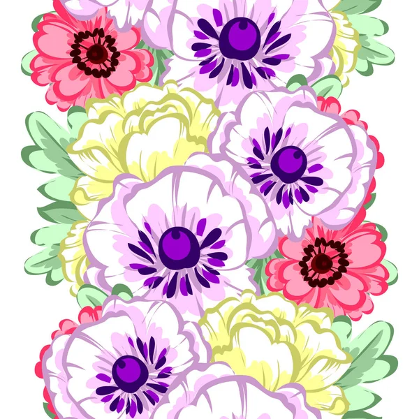 Naadloos bloemenpatroon — Stockvector