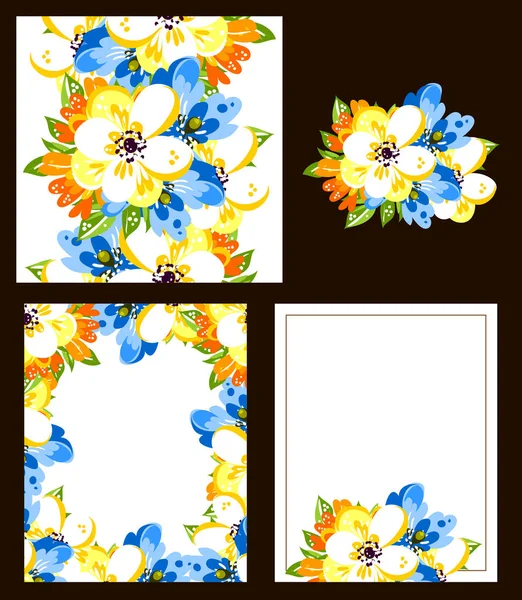 Floral background card — Stock Vector