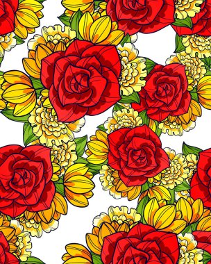 Kusursuz çiçek deseni