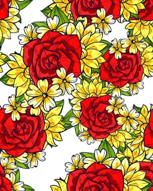 Kusursuz çiçek deseni