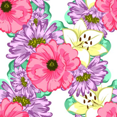 Kusursuz çiçek deseni