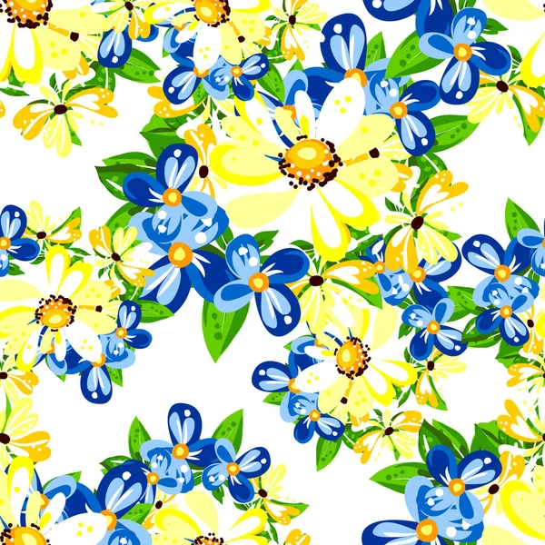 Seamless flower pattern — Stock Vector