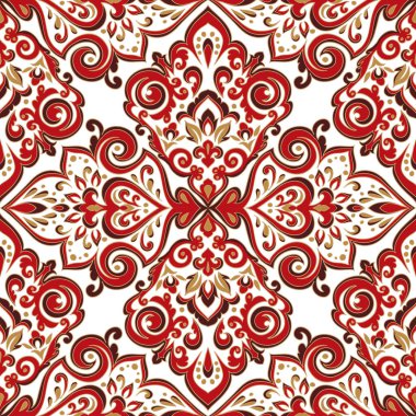 Kusursuz tek renkli süsleme deseni