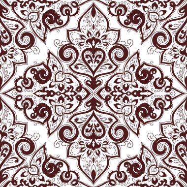 Kusursuz tek renkli süsleme deseni