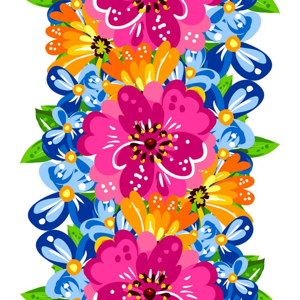 Naadloos bloemenpatroon — Stockvector