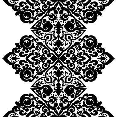 Kusursuz tek renkli süsleme deseni