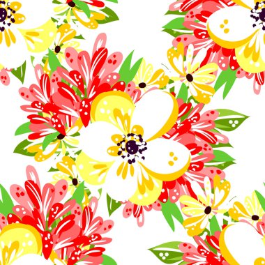 Kusursuz çiçek deseni