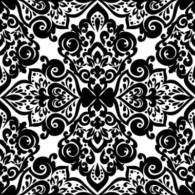 Kusursuz tek renkli süsleme deseni