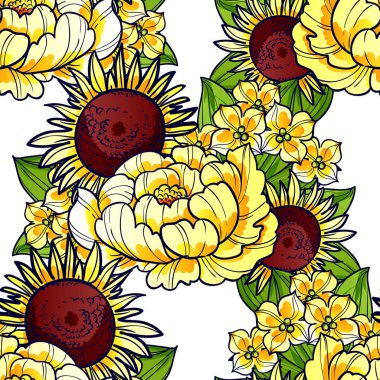 Kusursuz çiçek deseni