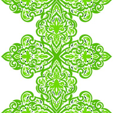 Kusursuz tek renkli süsleme deseni