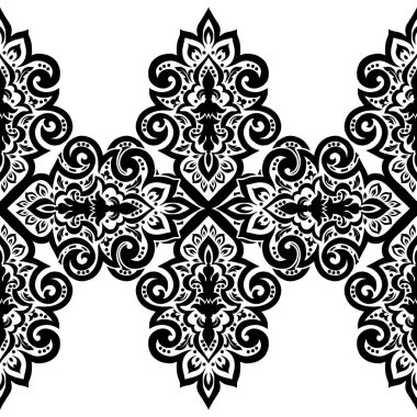 Kusursuz tek renkli süsleme deseni