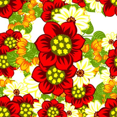 Sorunsuz suluboya çiçek deseni