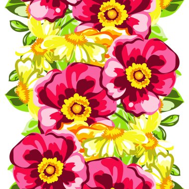 Sorunsuz suluboya çiçek deseni