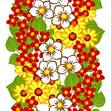 Sorunsuz suluboya çiçek deseni