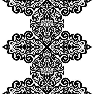 Kusursuz tek renkli süsleme deseni