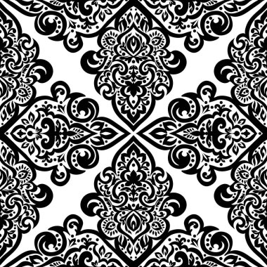 Kusursuz tek renkli süsleme deseni