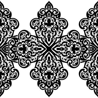 Kusursuz tek renkli süsleme deseni