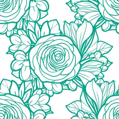 Kusursuz çiçek deseni