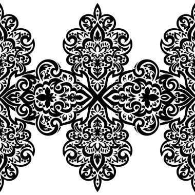 Kusursuz tek renkli süsleme deseni