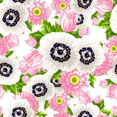 Sorunsuz suluboya çiçek deseni