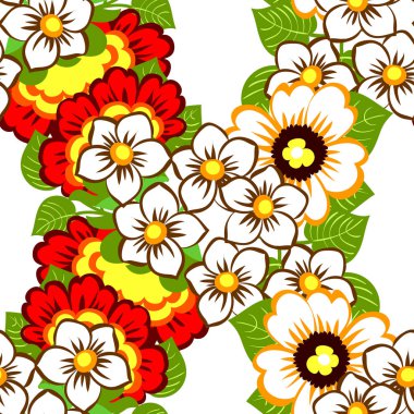 Sorunsuz suluboya çiçek deseni