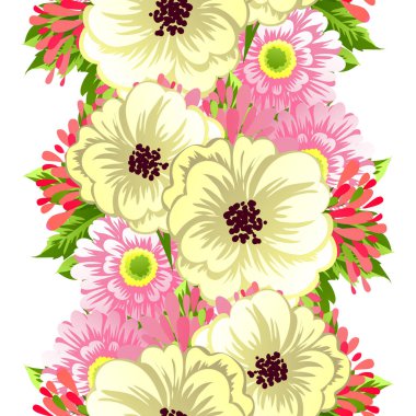 Sorunsuz suluboya çiçek deseni