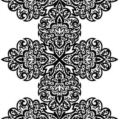 Kusursuz tek renkli süsleme deseni