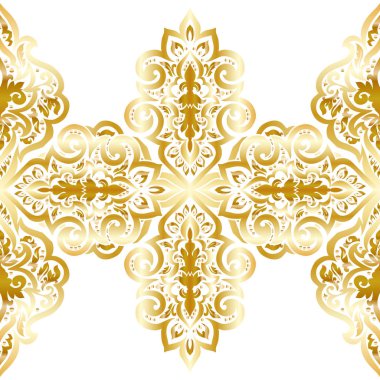 Kusursuz tek renkli süsleme deseni