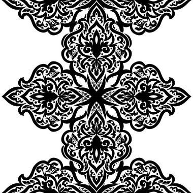 Kusursuz tek renkli süsleme deseni