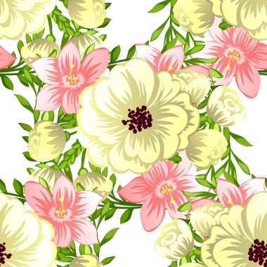 Sorunsuz suluboya çiçek deseni