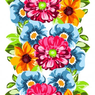Sorunsuz suluboya çiçek deseni
