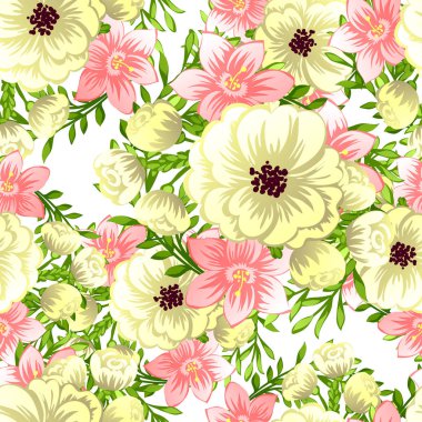 Sorunsuz suluboya çiçek deseni