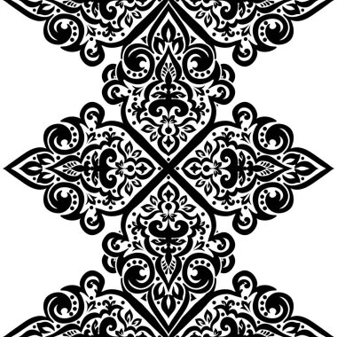 Kusursuz tek renkli süsleme deseni