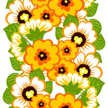 Sorunsuz suluboya çiçek deseni