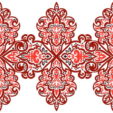 Kusursuz tek renkli süsleme deseni