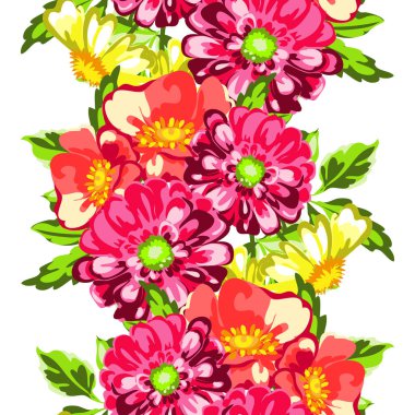 Sorunsuz suluboya çiçek deseni