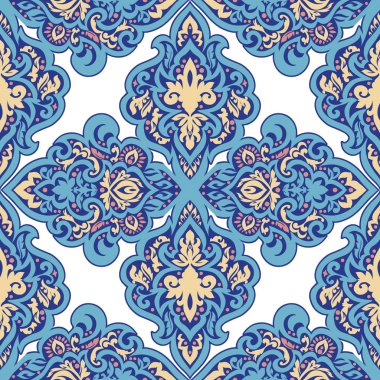 Kusursuz tek renkli süsleme deseni