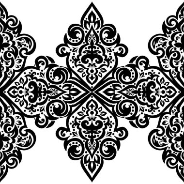 Kusursuz tek renkli süsleme deseni