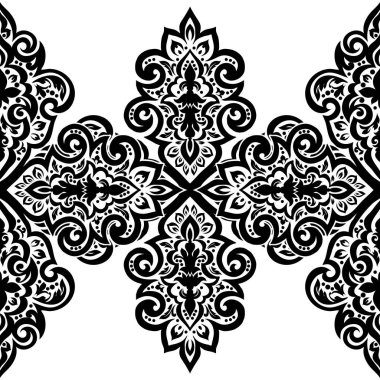 Kusursuz tek renkli süsleme deseni