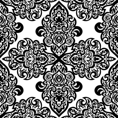 Kusursuz tek renkli süsleme deseni